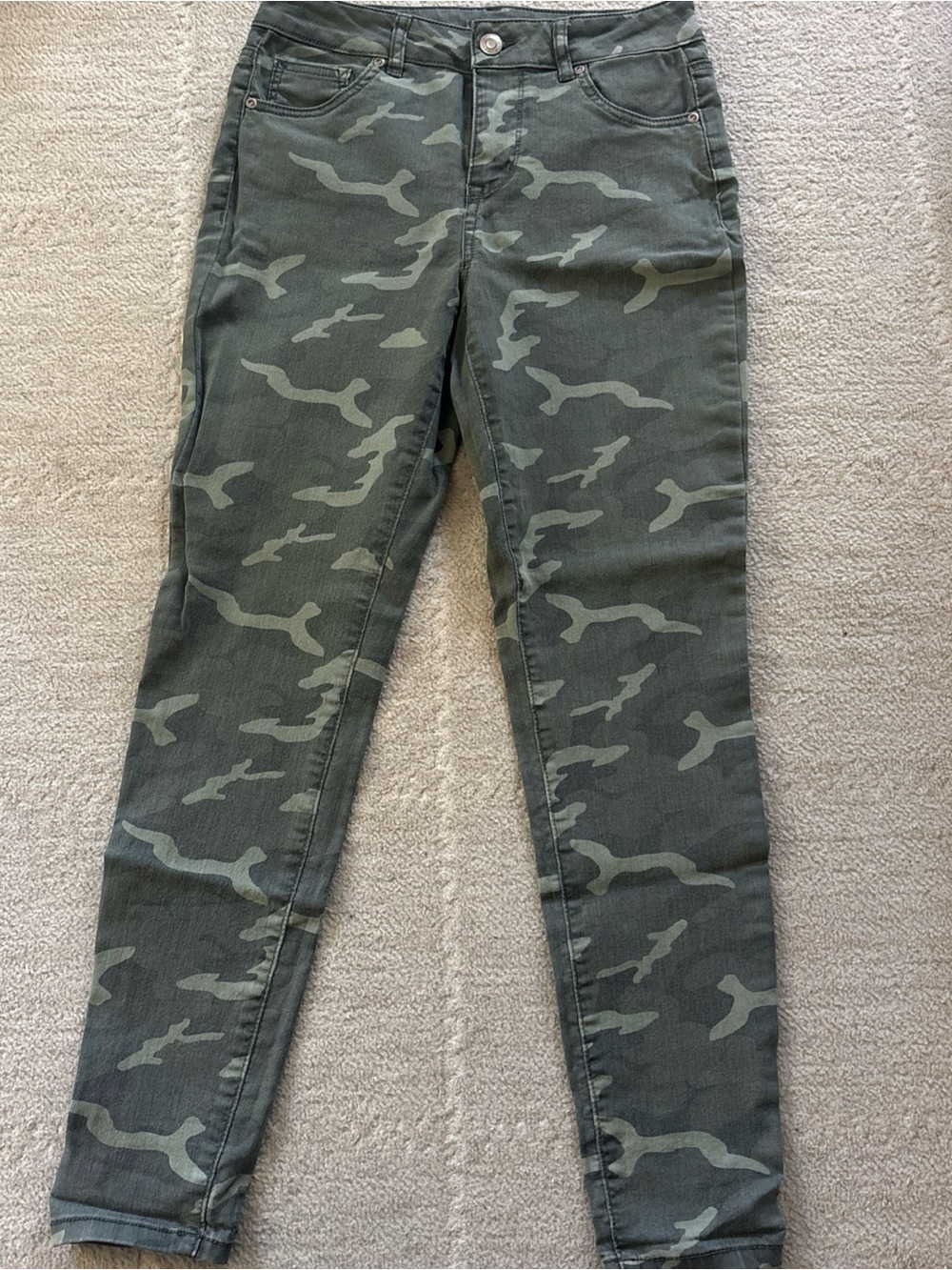 Maurices Women's Skinny Jeans - Olive Camo